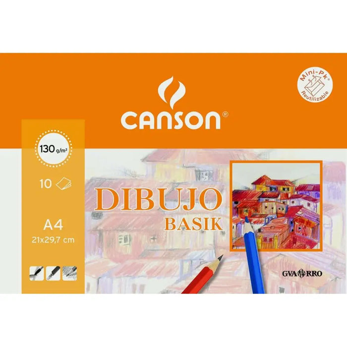 Хартия за рисуване Canson 10 Листи (20 броя)