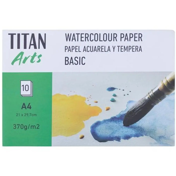 Хартия за рисуване Titan Arts BASIC A4 10 Листи (3 броя)