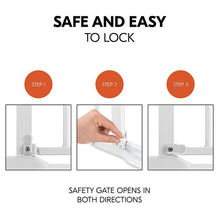 Предпазна преграда за врата Hauck - Clear Step Autoclose 2, бяла