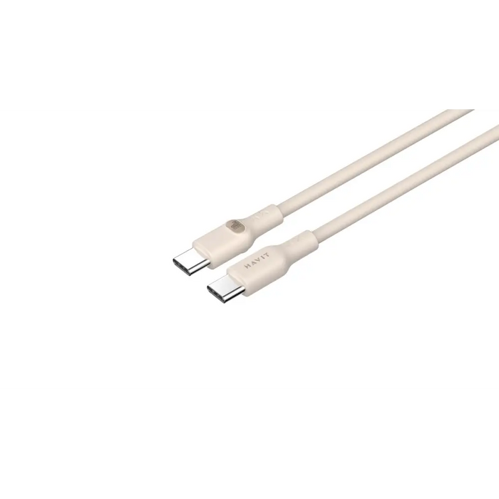 Havit CB6284 - USB Type C към USB Type C кабел 2.0 m (бежов)