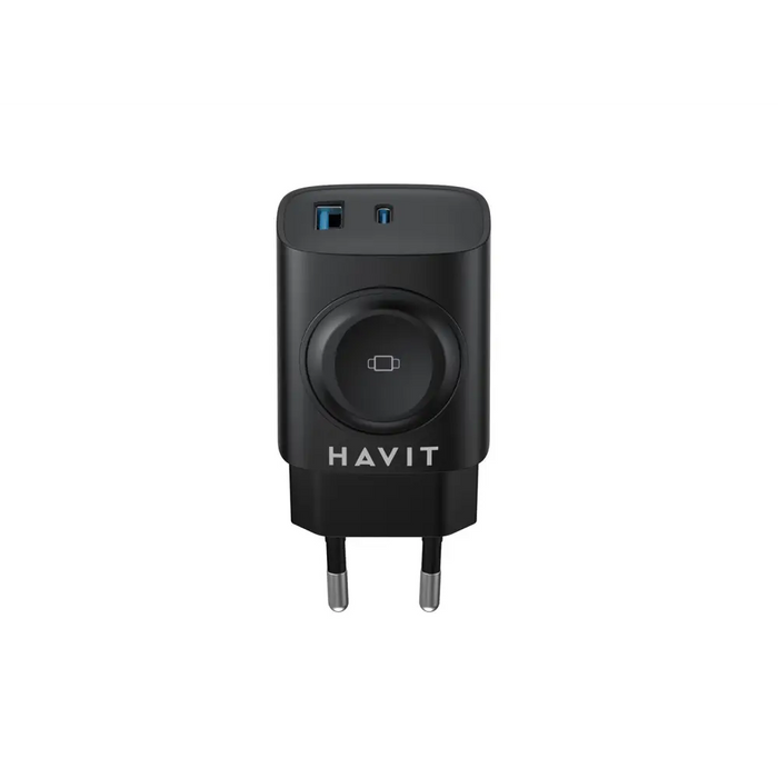 Havit UC132 EU - GaN 22 W двупортово зарядно с опция