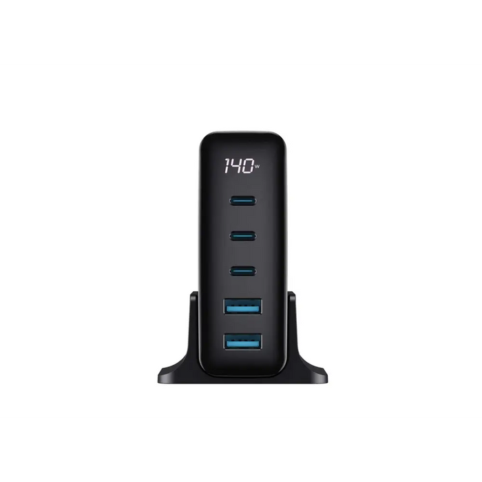 Havit UCLE004 EU - GaN петпортово зарядно за пътуване 140 W