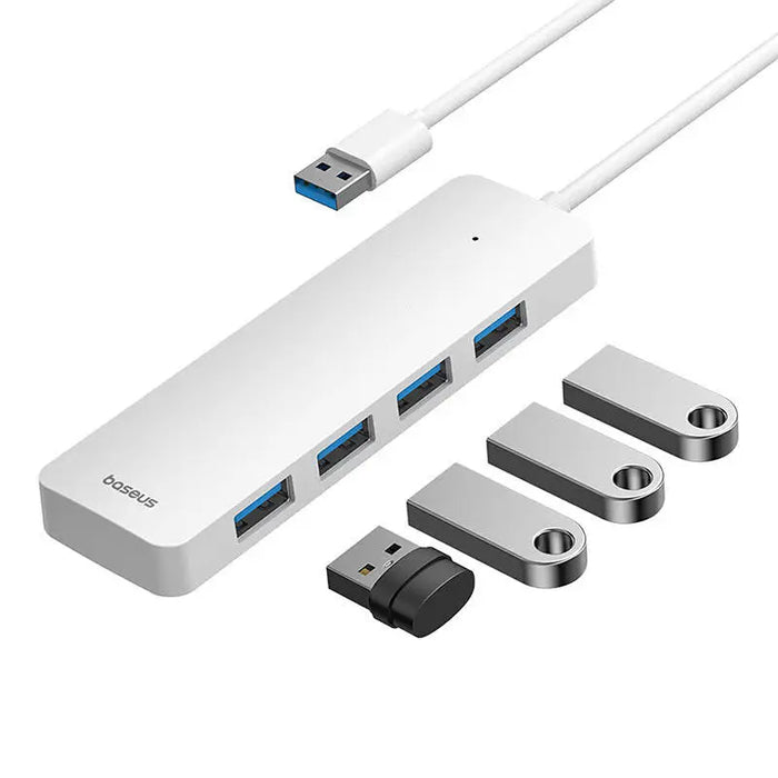 Хъб Baseus UltraJoy Series Lite 1.5m USB към USB3.0 х4 бял