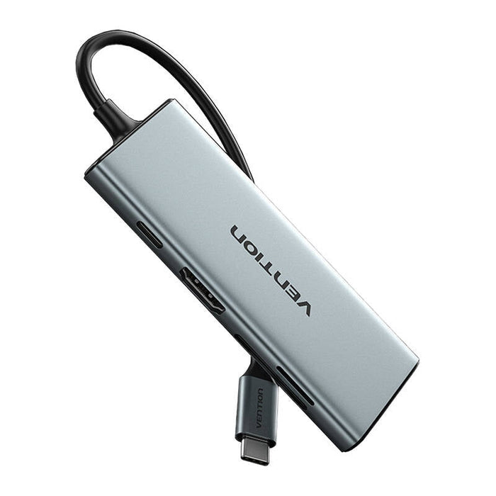 Хъб Vention TOPHB USB-C към HDMI 3x USB 3.0 SD TF PD 0.15m