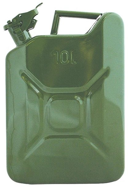 Метална туба за гориво HBM - 10 l, зелена