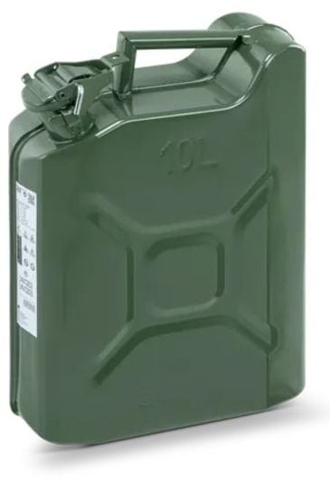 Метална туба за гориво HBM - 10 l, зелена