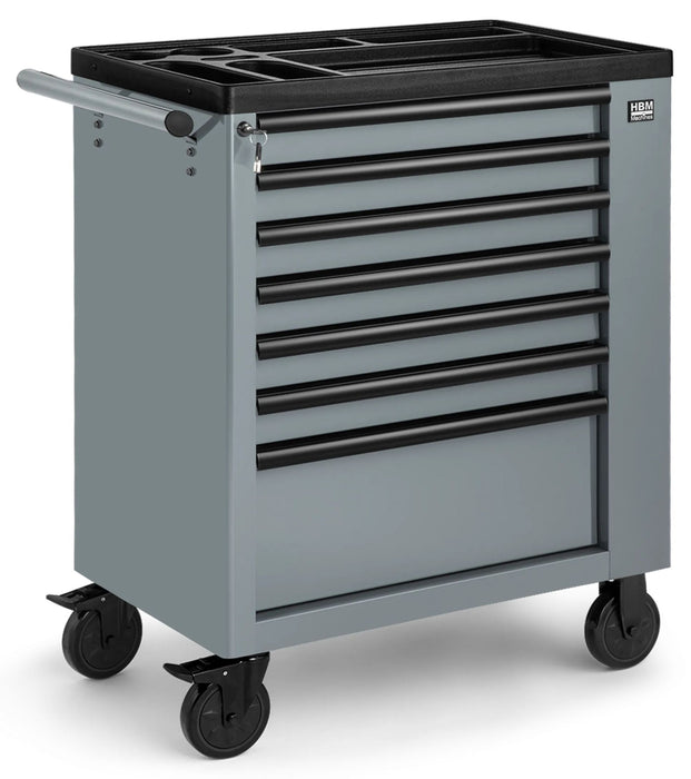 Количка с инструменти HBM - H136054, 245 части, 7 чекмеджета