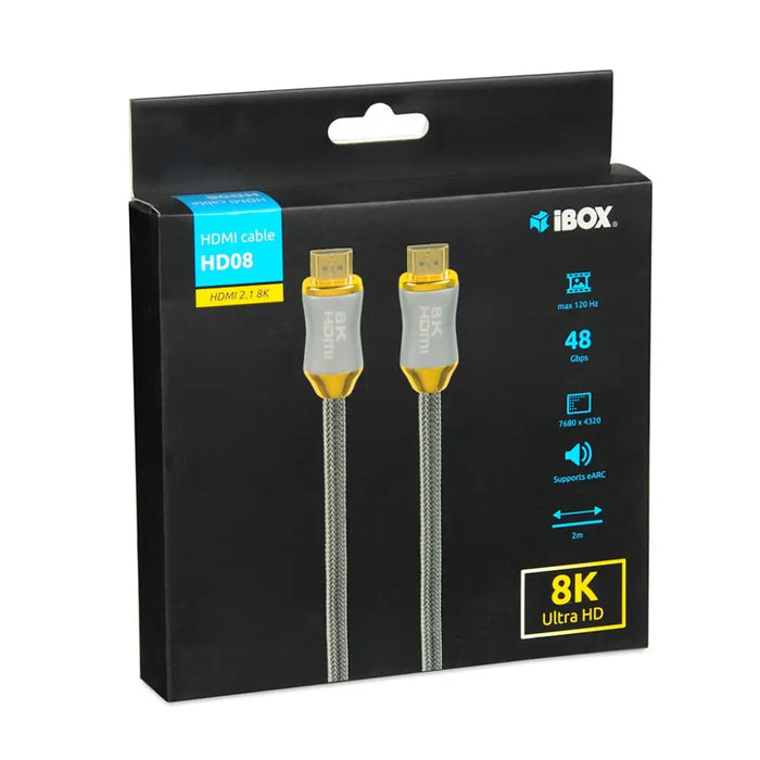 HDMI кабел I-BOX HD08 HDMI 2.1 8K 2M