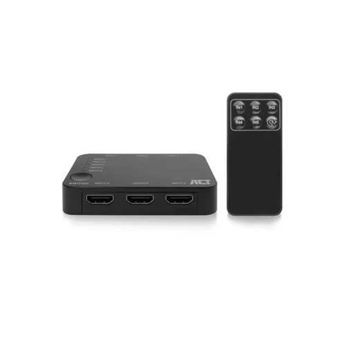 HDMI суич ACT AC7841 5/1 3D 4K@60Hz Черен