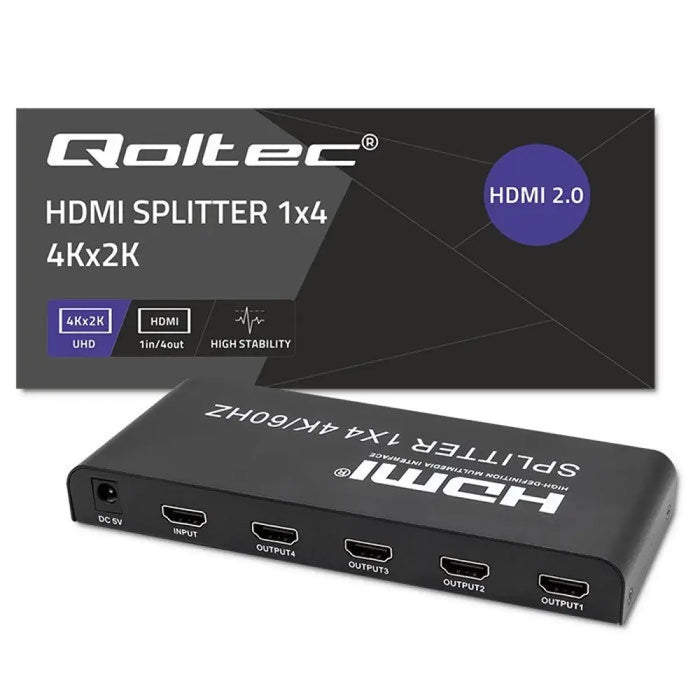 HDMI суич Qoltec 51799 Черен