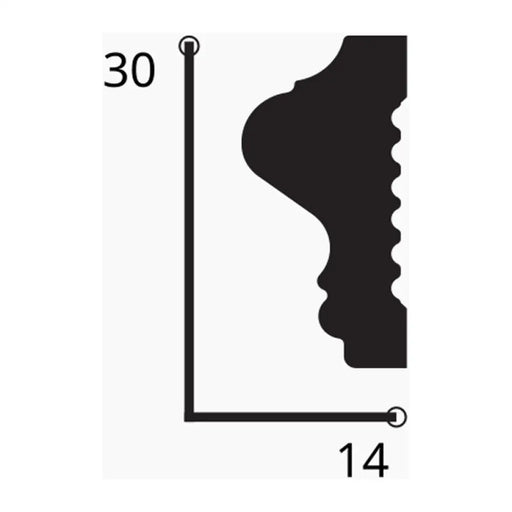 HDPS КОРНИЗ NOLINA AD-019 3X1.5X200 CM
