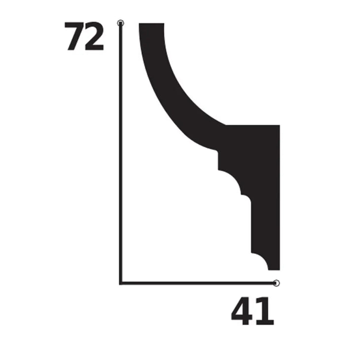 HDPS КОРНИЗ ЗА LED ОСВЕТЛЕНИЕ DECOLUX ACL-005