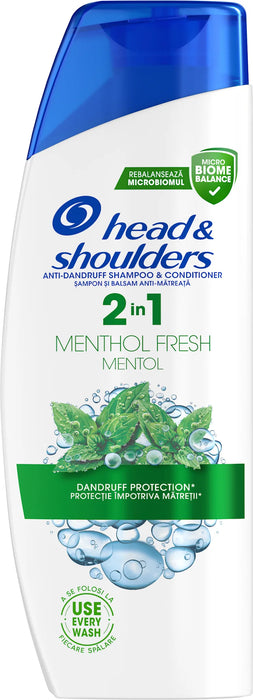 Шампоан и балсам 2в1 Menthol fresh, 330 ml