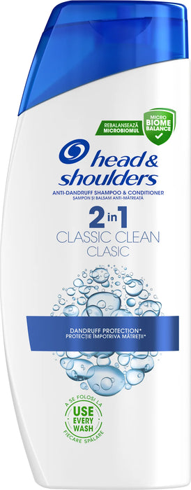 Шампоан и балсам за коса 2в1 Classic Clean, 625 ml
