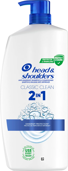 Шампоан против пърхот 2в1 CLASSIC CLEAN, 800 ml