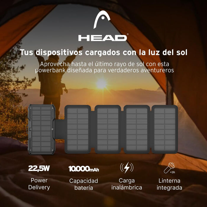 Преносима батерия Powerbank Head Черен 10000 mAh