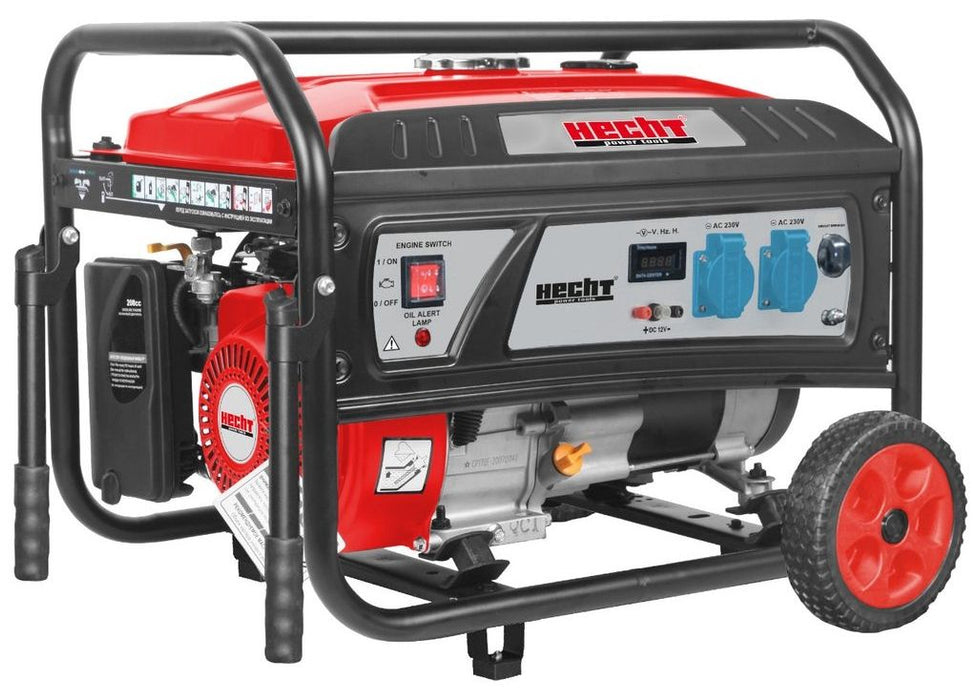 Бензинов монофазен генератор Hecht - GG 3300W, 3800 W, 15 л, с AVR