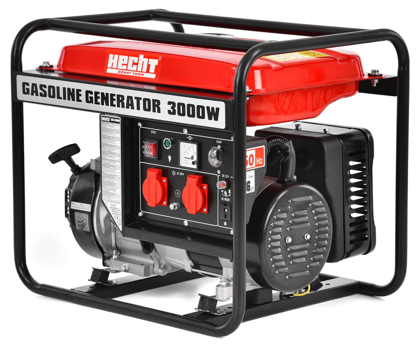 Бензинов монофазен генератор Hecht - GG 3300W, 3800 W, 15 л, с AVR