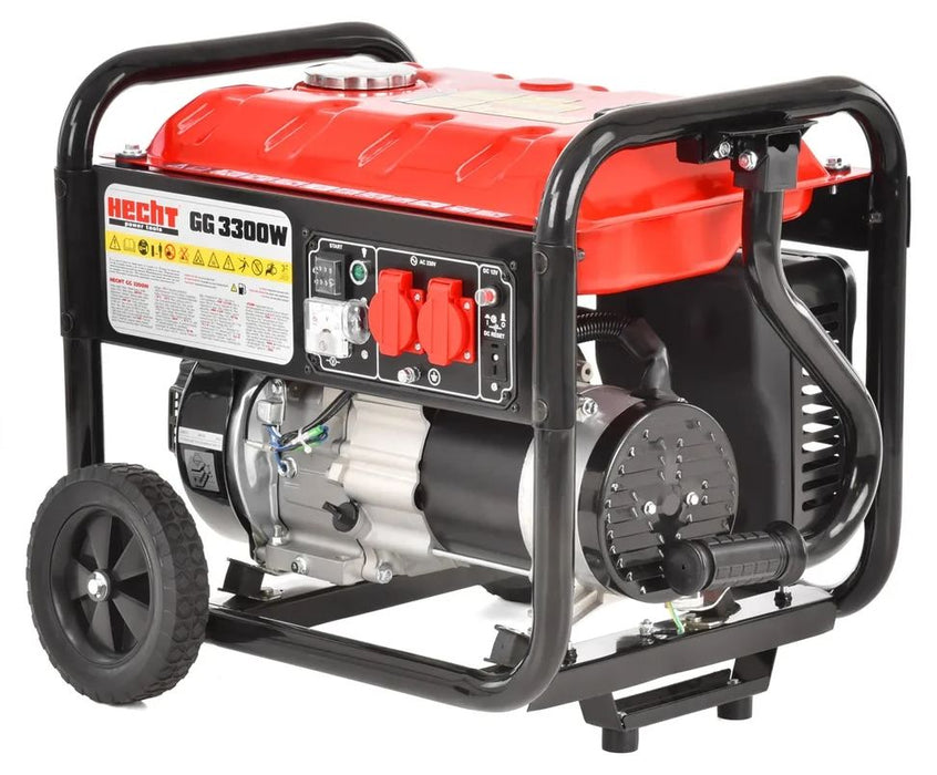 Бензинов монофазен генератор Hecht - GG 3300W, 3800 W, 15 л, с AVR