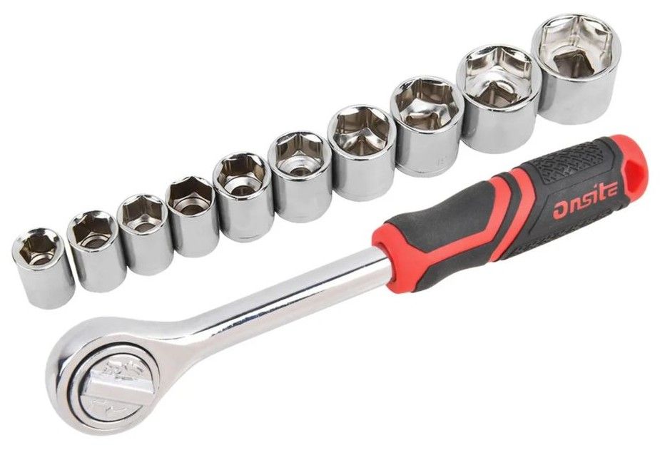 Гедоре комплект Hecht - 734111 Onsite, 3/8", 11 части