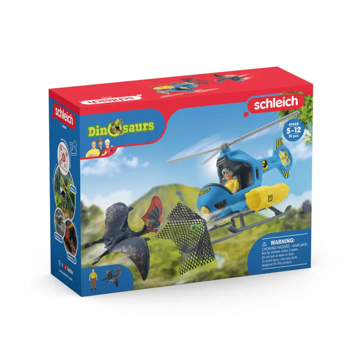 Хеликоптер Schleich Dinosaurs + 5 години 19 Части