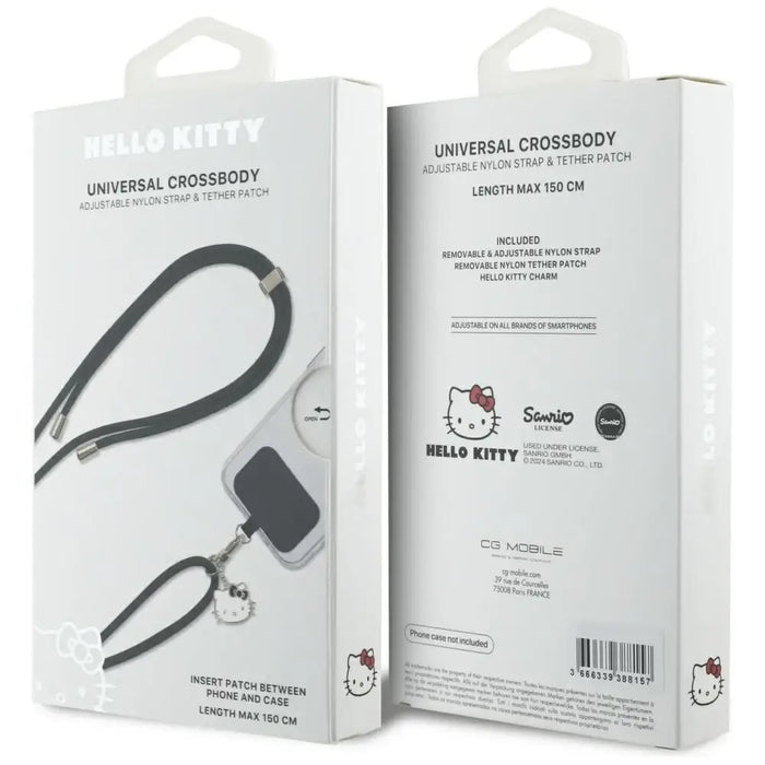 Hello Kitty Patch & Kitty Head Charm Универсална връзка