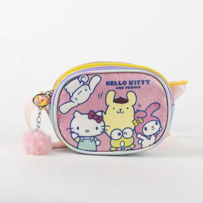 Чанта за Рамо Hello Kitty Розов 14,5 x 10,5 x 4 cm
