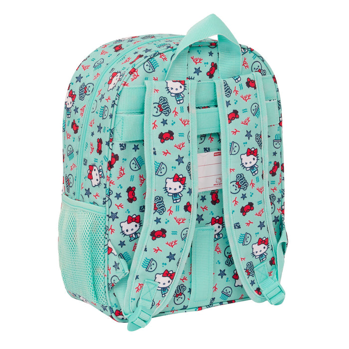 Училищна чанта Hello Kitty Sea lovers цвят тюркоаз 26 x 34 x 11 cm
