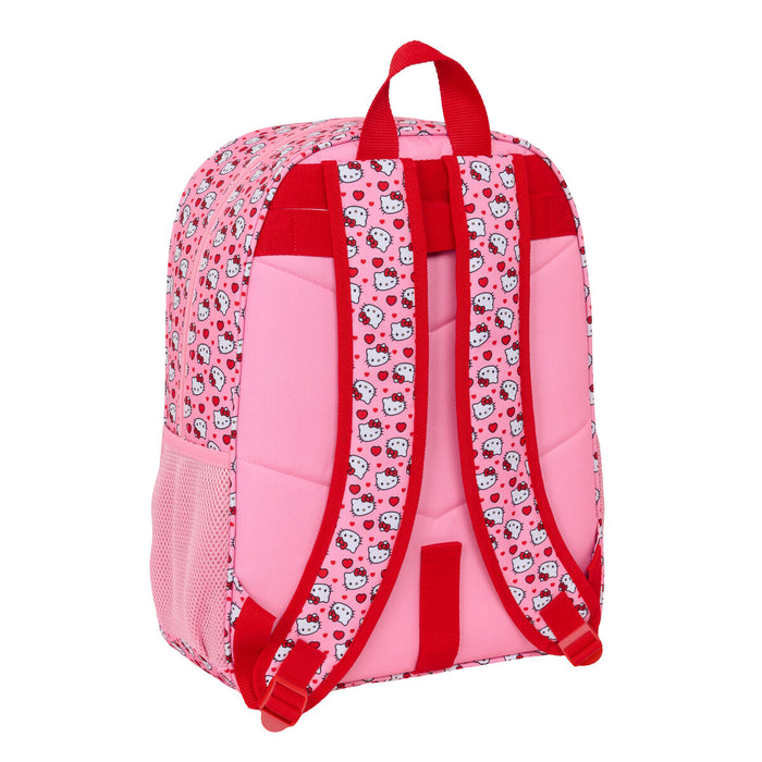 Училищна чанта Hello Kitty Розов 33 x 42 x 14 cm