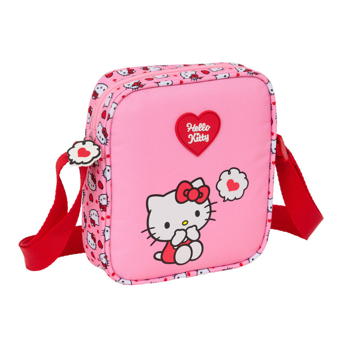 Чанта за Рамо Hello Kitty Розов 16 x 18 x 4 cm
