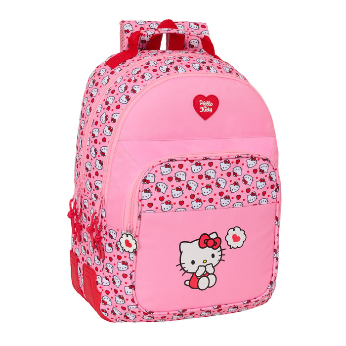 Училищна чанта Hello Kitty Розов 32 x 42 x 15 cm