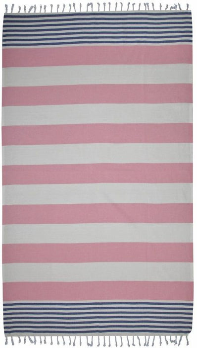Памучна кърпа в кутия Hello Towels - New, 100 х 180 cm, синьо-розова