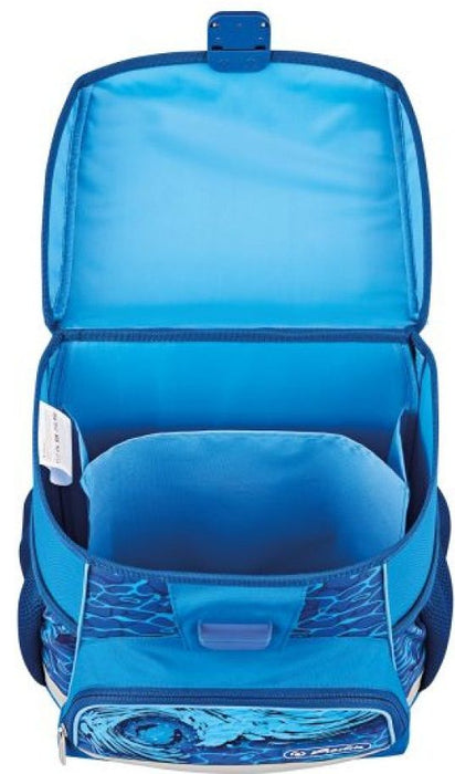 Ученическа анатомична раница Herlitz Loop - Blue Shark