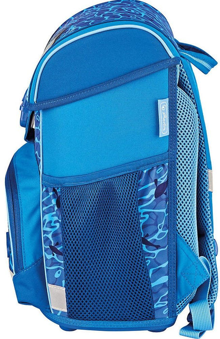 Ученическа анатомична раница Herlitz Loop - Blue Shark