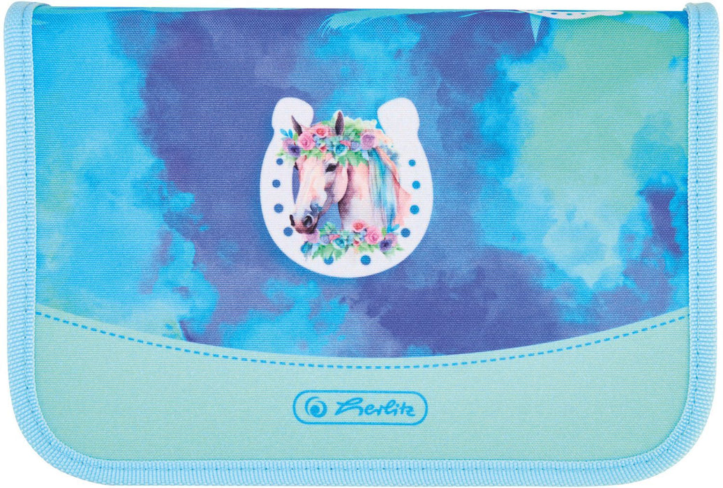 Ученически комплект Herlitz Loop Plus - Lucky Horse, раница, два несесера и мешка
