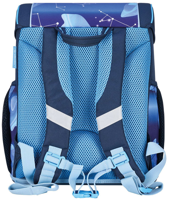 Ученически комплект Herlitz Loop Plus - Cosmic Explorer, раница, два несесера и мешка