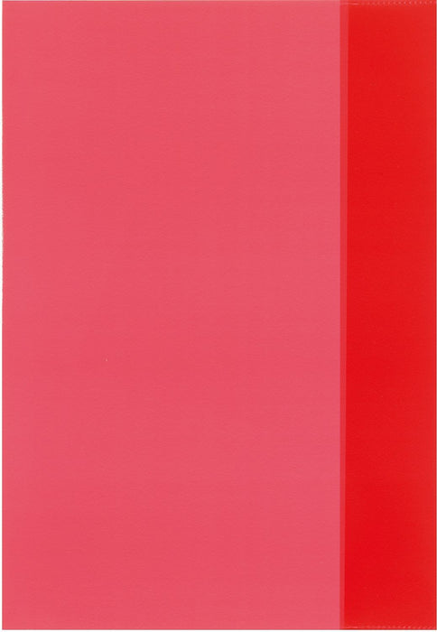 Подвързия за тетрадки Herlitz - А4, прозрачно червена