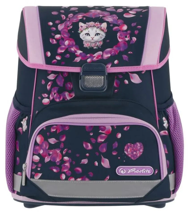 Ученически комплект Herlitz Loop Plus - Blossom Dance, раница, два несесера и мешка