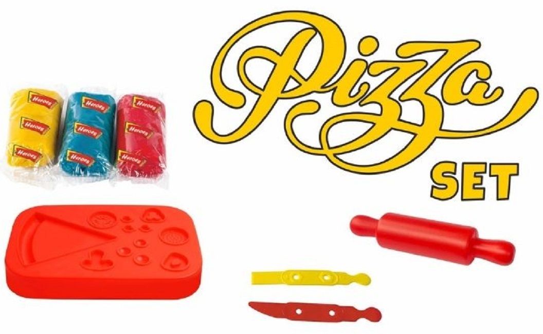 Игрален комплект Heroes Play Dough - За приготвяне на пица