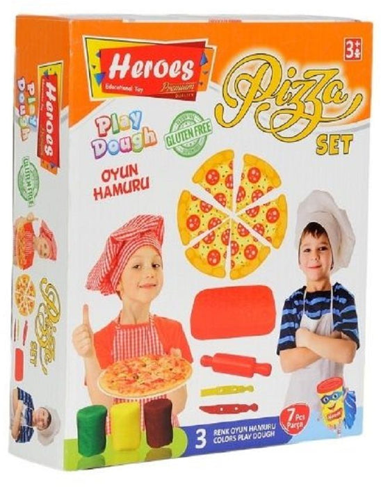 Игрален комплект Heroes Play Dough - За приготвяне на пица