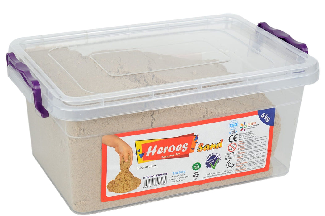 Kинетичен пясък Heroes - 5 kg, бежов