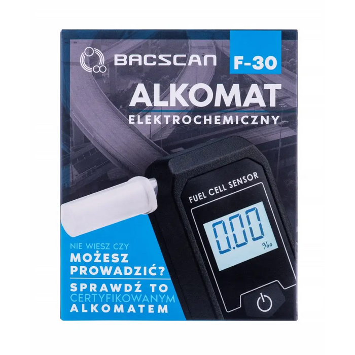 HI-TECH MEDICAL BACSCAN F-30 алкохолен тестер - 4% 1% черен
