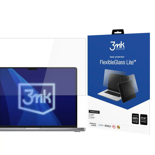 Хибридно стъкло 3mk FlexibleGlass Lite за Apple Macbook Pro
