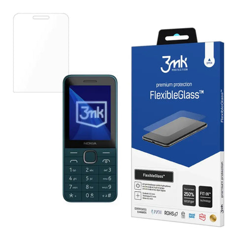 Хибридно стъкло 3mk FlexibleGlass за Nokia 225 4G (2024)