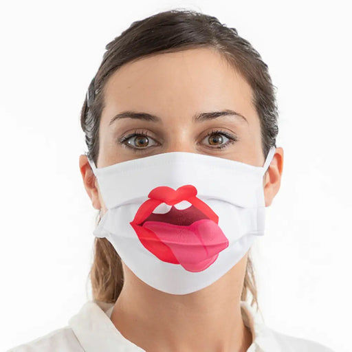 Хигиенна Маска от Плат за Многократна Употреба Tongue