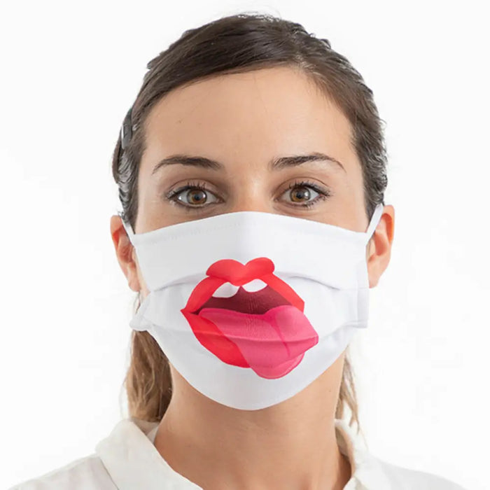 Хигиенна Маска от Плат за Многократна Употреба Tongue