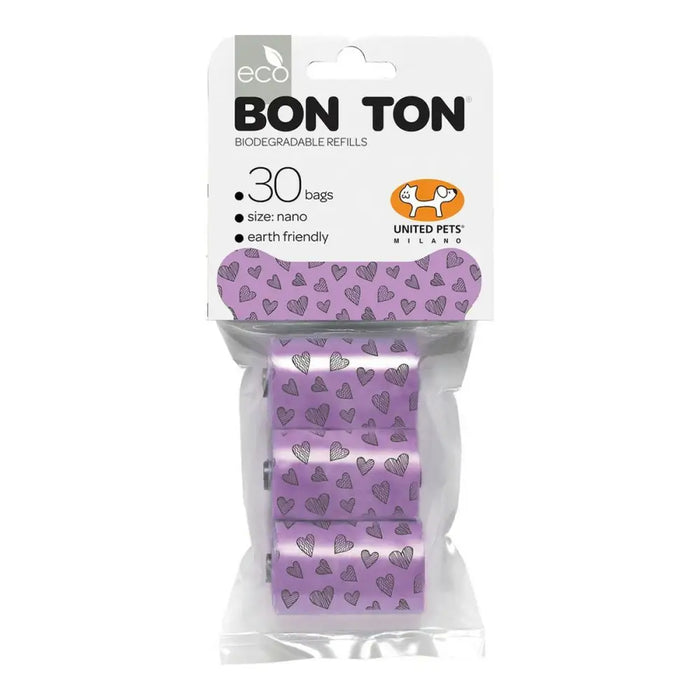 Хигиенни торбички United Pets Bon Ton Nano Куче Лилав (3 x