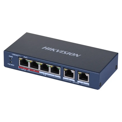 Hikvision DS-3E0106HP-E Мрежови връзки Unmanaged Fast