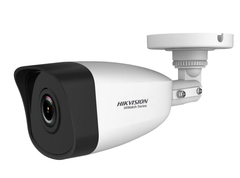 HikVision 4 MP фиксирана мрежова камера тип „куле“, 2.8 мм, F2.0 IR до 30 м, H.265+, IP67, цифрово WDR, 3D DNR, 12Vdc/PoE 5W