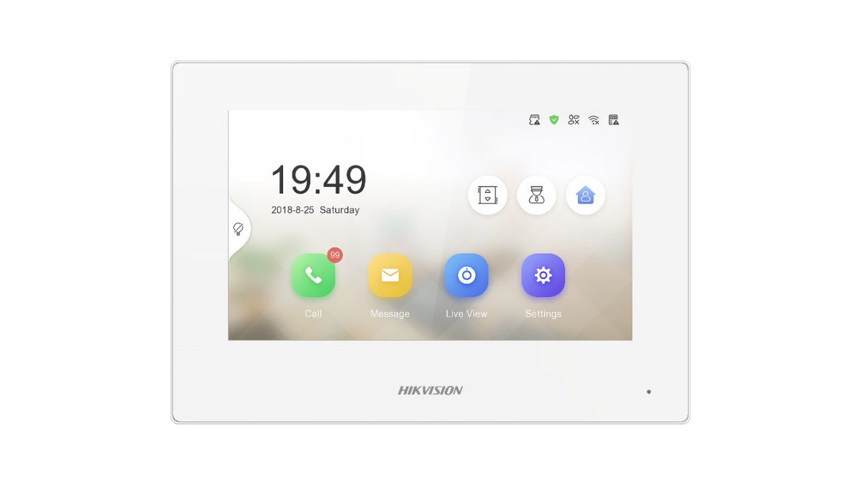 Hikvision DS-KH6320-WTE1-W видеодомофонна система 17.8 см (7") Бяла